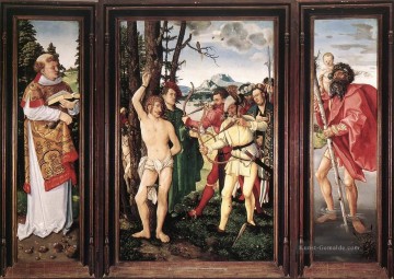  Nacktheit Malerei - St Sebastian Altar Renaissance Nacktheit Maler Hans Baldung